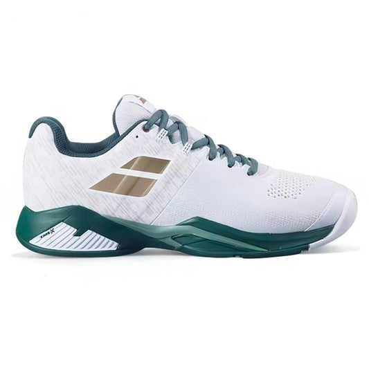 Babolat SMU Propulse Blast All Court Men's Tennis Shoes (White-Dark Green)