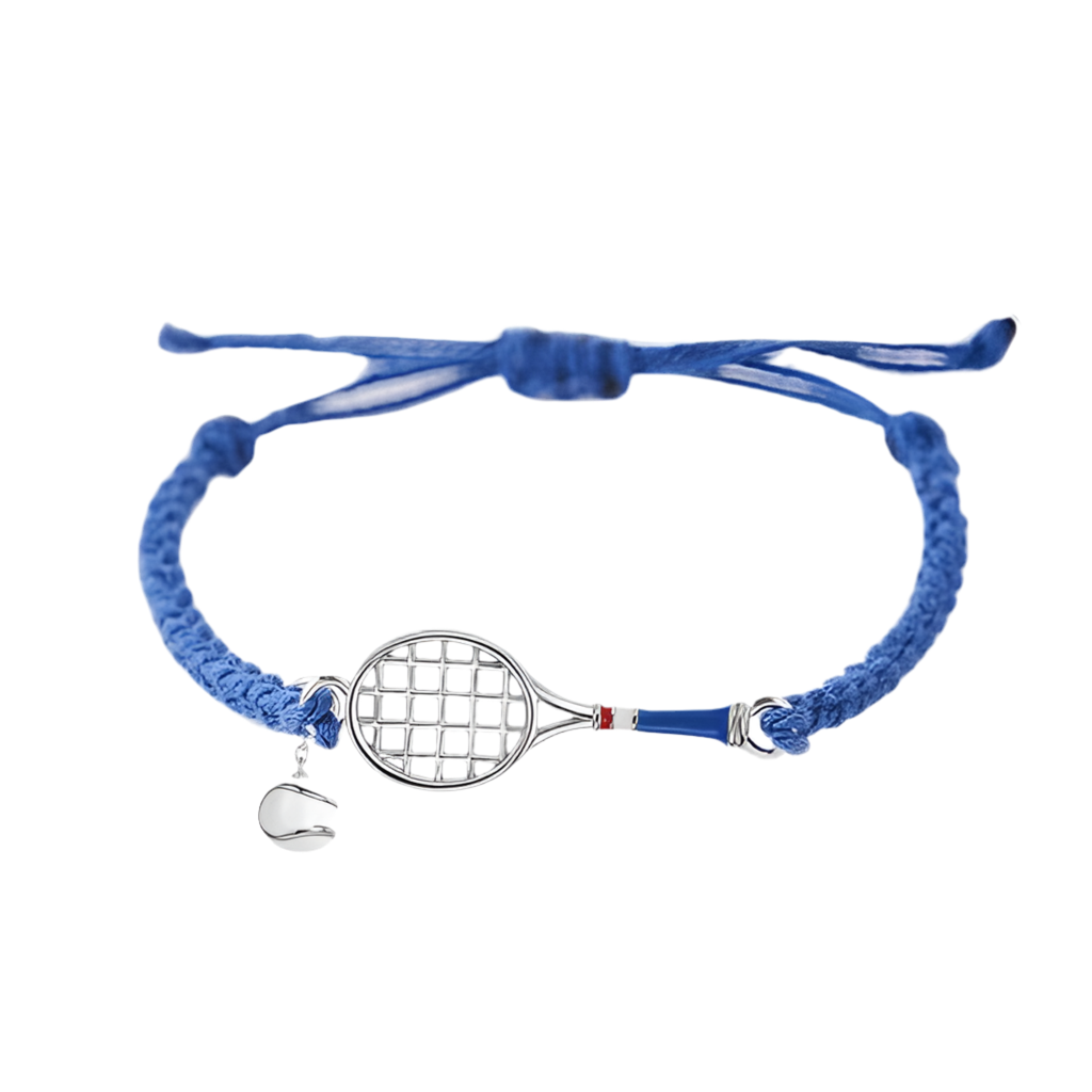 Tennis Racket Adjustable Cord Bracelet - 爱游戏体育-爱游戏|爱游戏官方网站
