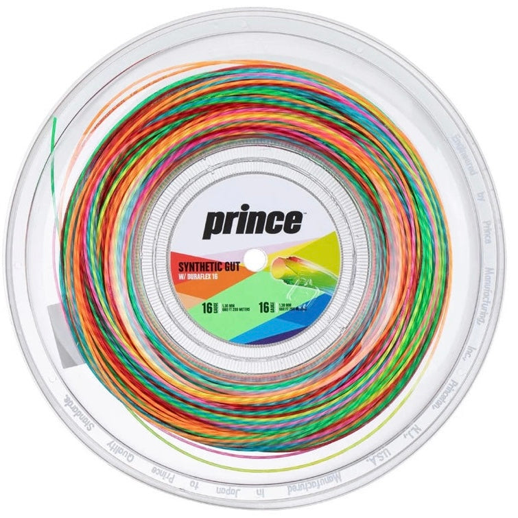 Prince Synthetic Gut Duraflex 16 Rainbow [1 set] - 爱游戏体育-爱游戏|爱游戏官方网站