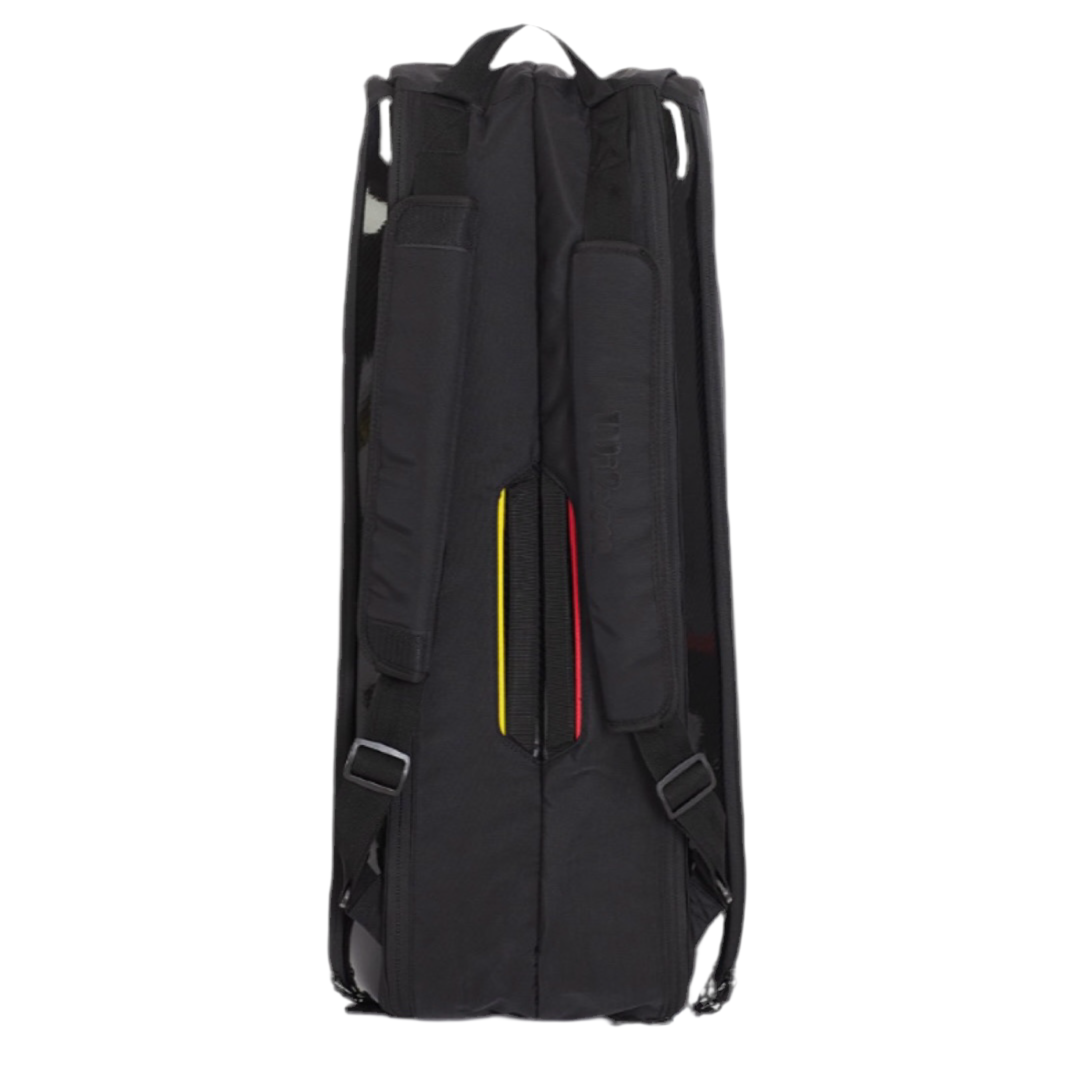 Wilson Super Tour (6 Pack) Pro Staff Racket Bag (Black) - 爱游戏体育-爱游戏|爱游戏官方网站