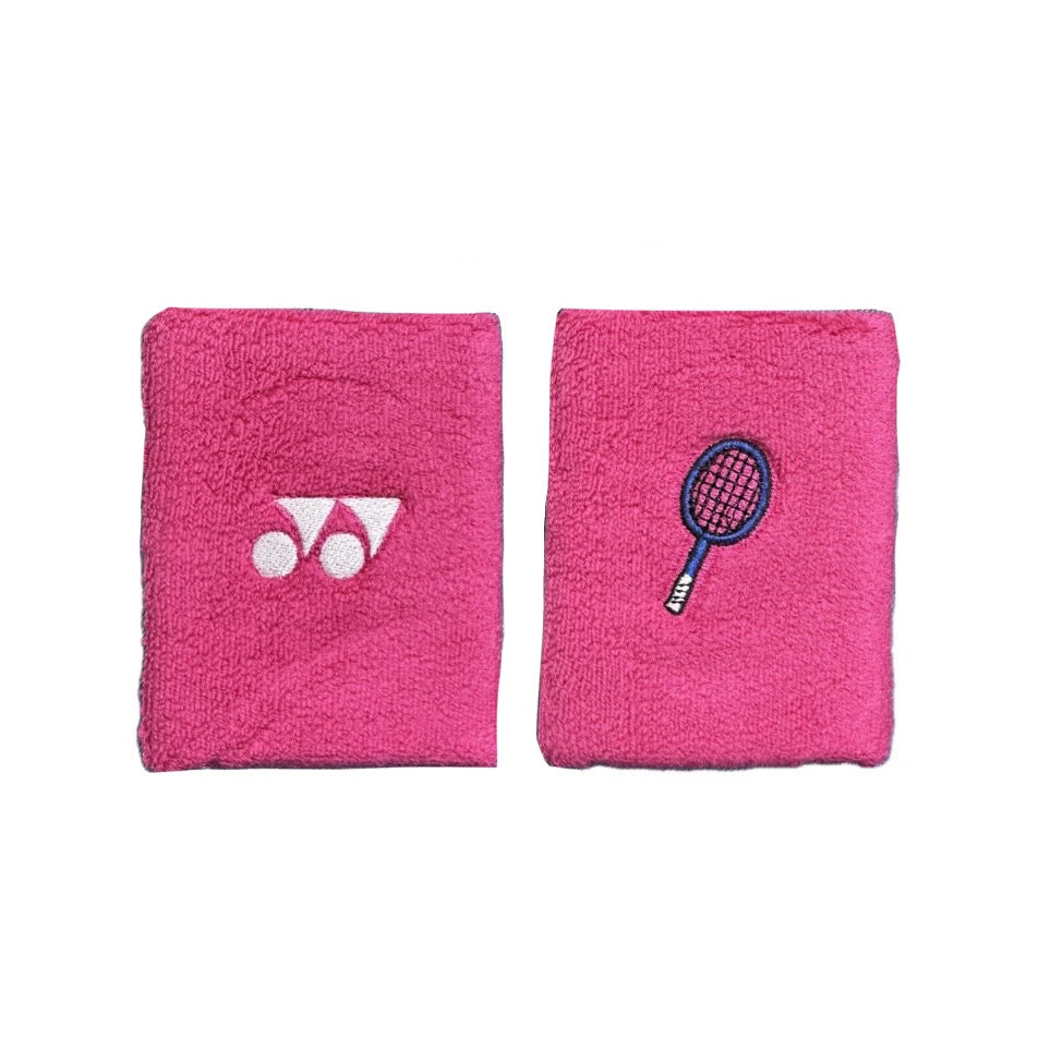 Yonex 11cm Racket Logo Wristband (a pair) - 爱游戏体育-爱游戏|爱游戏官方网站