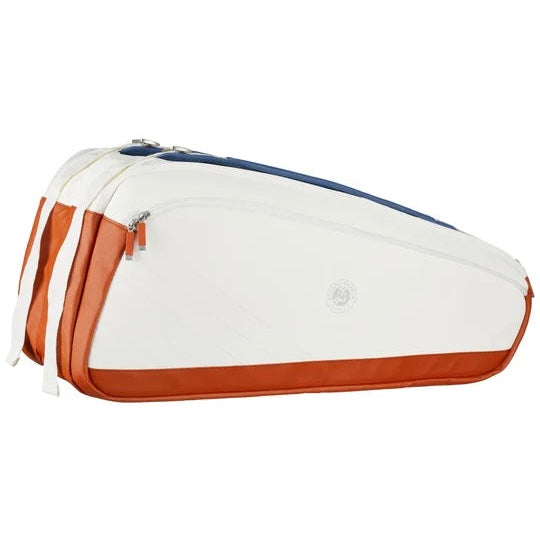 Wilson Roland Garros Super Tour (9 Pack) Racket Bag (White)