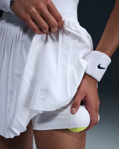 Nike Court Dri-FIT Advantage Women's Pleated Tennis Skirt (White) FZ6513-100