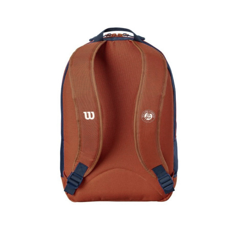 Wilson 2026 Roland Garros Youth Junior Team Backpack Bag (Navy-Clay)