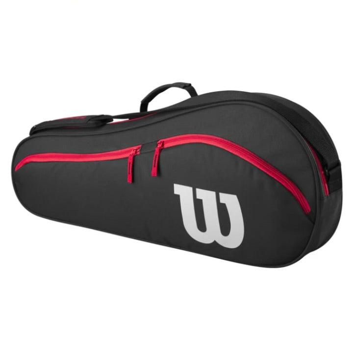Wilson Advantage (3 Pack) Racket Bag 2025 (Black-Red)