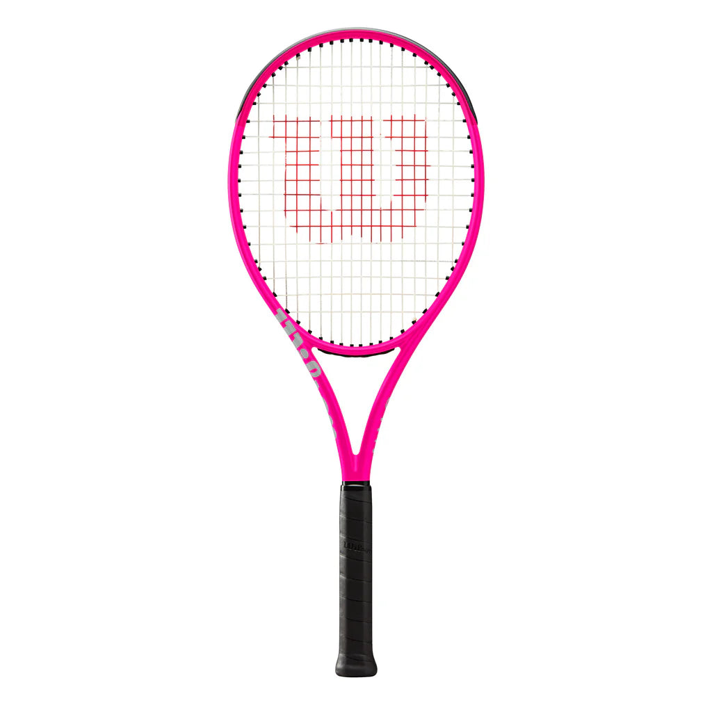 Wilson Burn 105S v6 Pink Tennis Racket (Unstrung 265g) (Strung with Wilson Sensation @ 52lb)