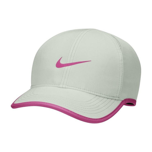 Nike Kids / Youth Junior Dri-FIT Featherlight Adjustable Cap (Light Silver-Active Fuchsia)