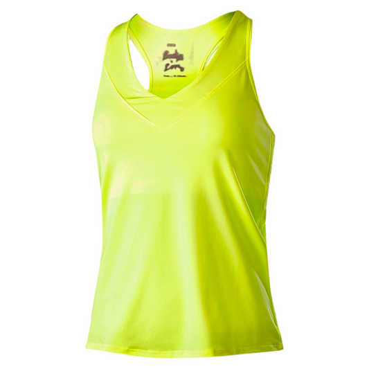 Lucky in Love Kids Junior Girl’s V-Neck Tank Top (Neon yellow) - 爱游戏体育-爱游戏|爱游戏官方网站
