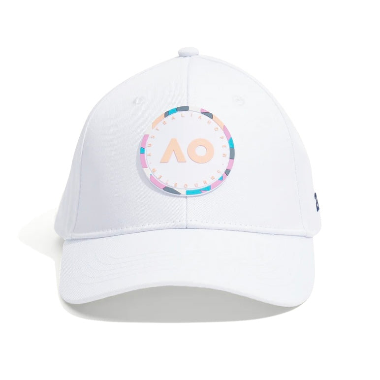 Australian Open Round Logo Cap (White) - 爱游戏体育-爱游戏|爱游戏官方网站