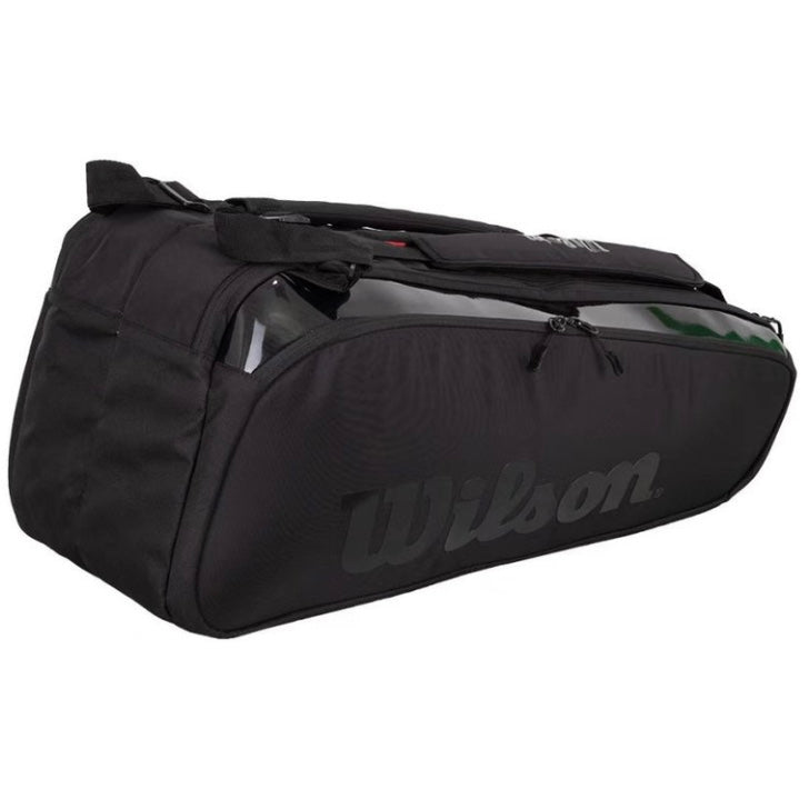 Wilson Super Tour (6 Pack) Pro Staff Racket Bag (Black) - 爱游戏体育-爱游戏|爱游戏官方网站