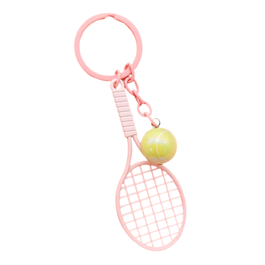 Tennis Racket Metal Keychain Keyring - 爱游戏体育-爱游戏|爱游戏官方网站