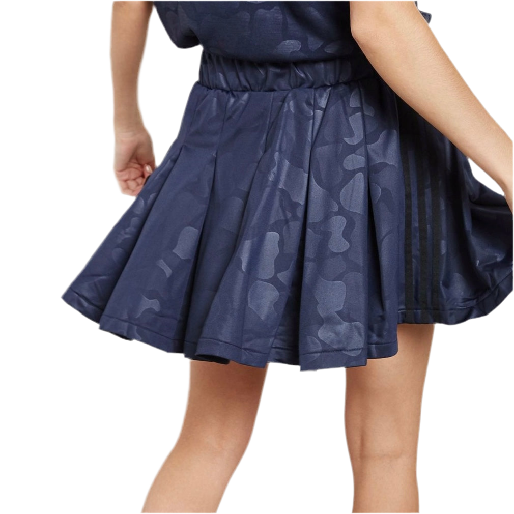 Adidas Women’s Printed Pleated Skirt (Navy)