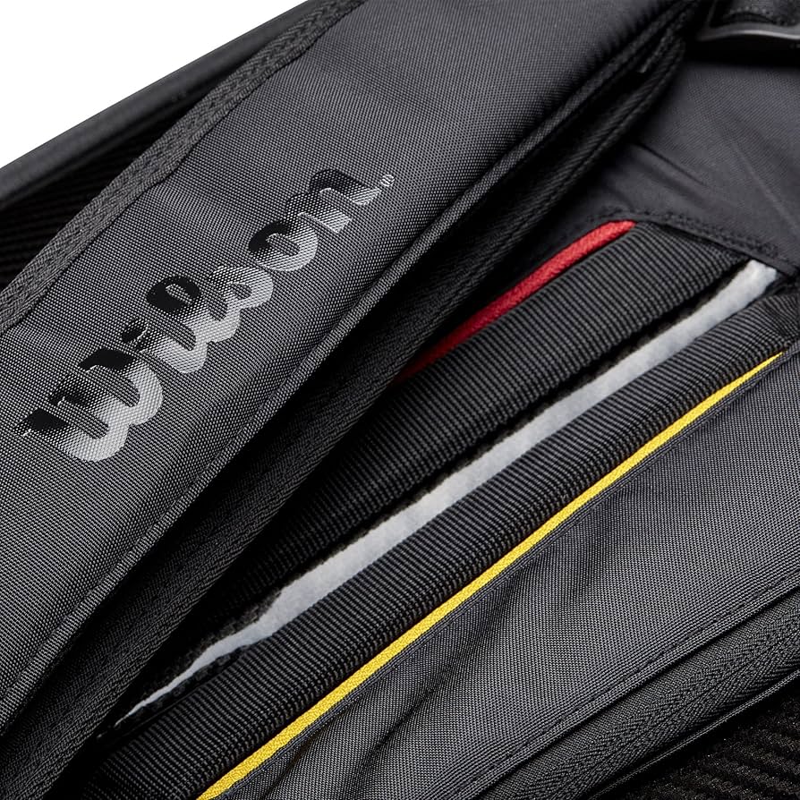 Wilson Super Tour (9 Pack) Pro Staff Racket Bag (Black) - 爱游戏体育-爱游戏|爱游戏官方网站
