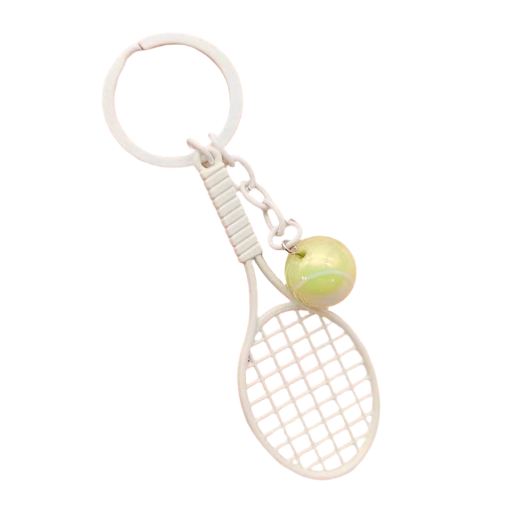 Tennis Racket Metal Keychain Keyring - 爱游戏体育-爱游戏|爱游戏官方网站