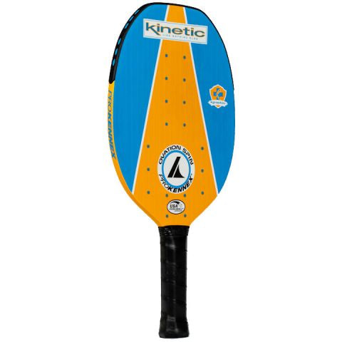 ProKennex Ovation Spin Pickleball Paddle (Blue-Yellow) - 爱游戏体育-爱游戏|爱游戏官方网站