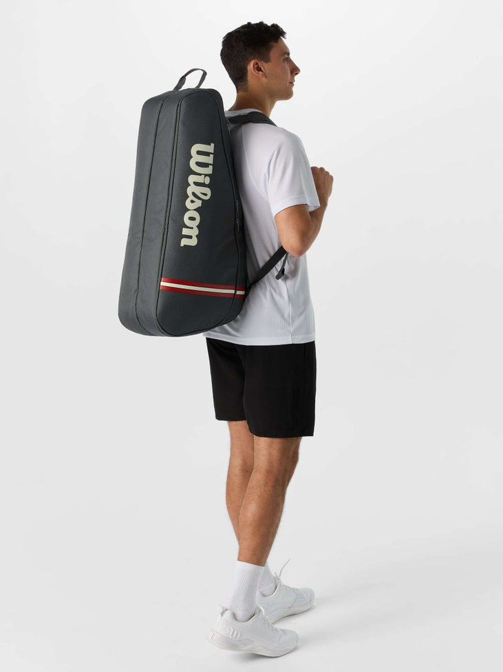 Wilson Tour (6 Pack) Racket Bag 2025 (Dark Grey / Off White) - 爱游戏体育-爱游戏|爱游戏官方网站