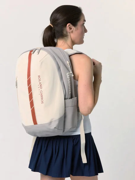 Wilson 2025 Roland Garros Backpack Bag (Cream-Clay) - 爱游戏体育-爱游戏|爱游戏官方网站