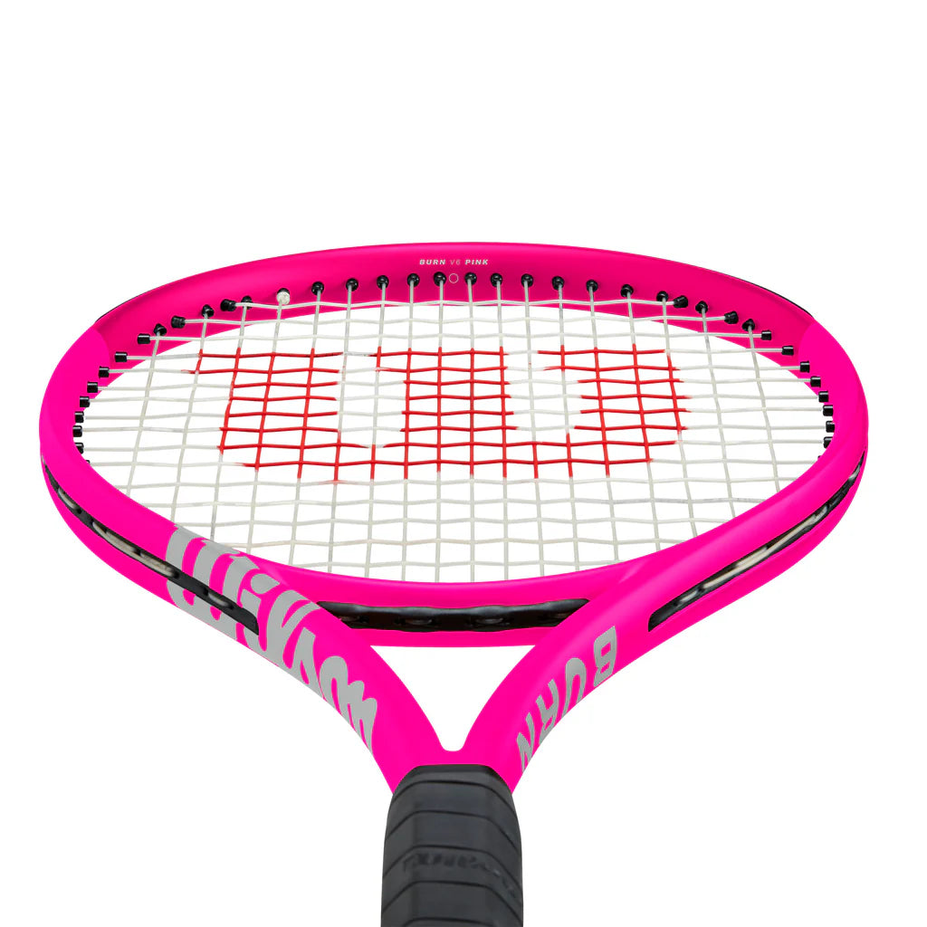 Wilson Burn 105S v6 Pink Tennis Racket (Unstrung 265g) (Strung with Wilson Sensation @ 52lb)