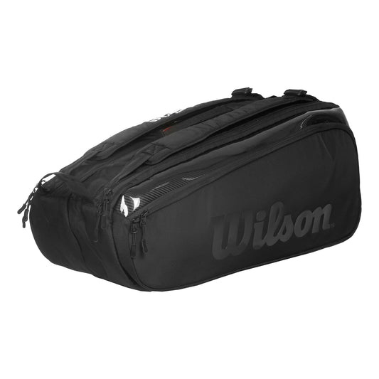 Wilson Super Tour (9 Pack) Pro Staff Racket Bag (black) - 爱游戏体育-爱游戏|爱游戏官方网站