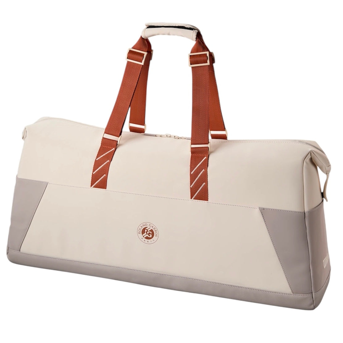 Wilson 2025 Roland Garros Large Duffle Bag (Cream-Clay-Grey) - 爱游戏体育-爱游戏|爱游戏官方网站