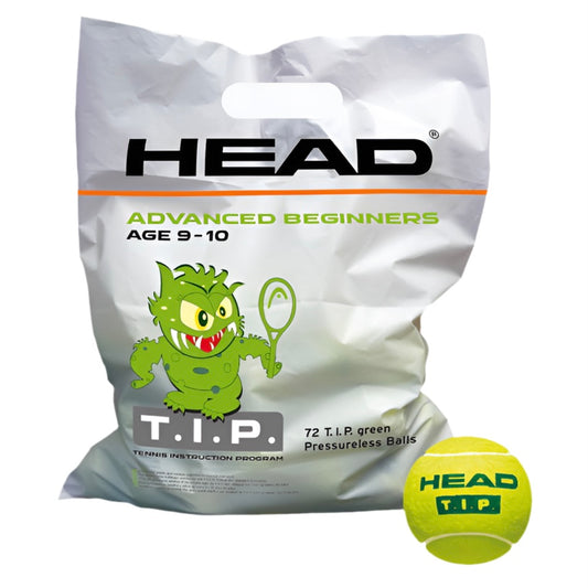 HEAD T.I.P. Green Tennis Balls Polybag - 72 BALLS - 爱游戏体育-爱游戏|爱游戏官方网站