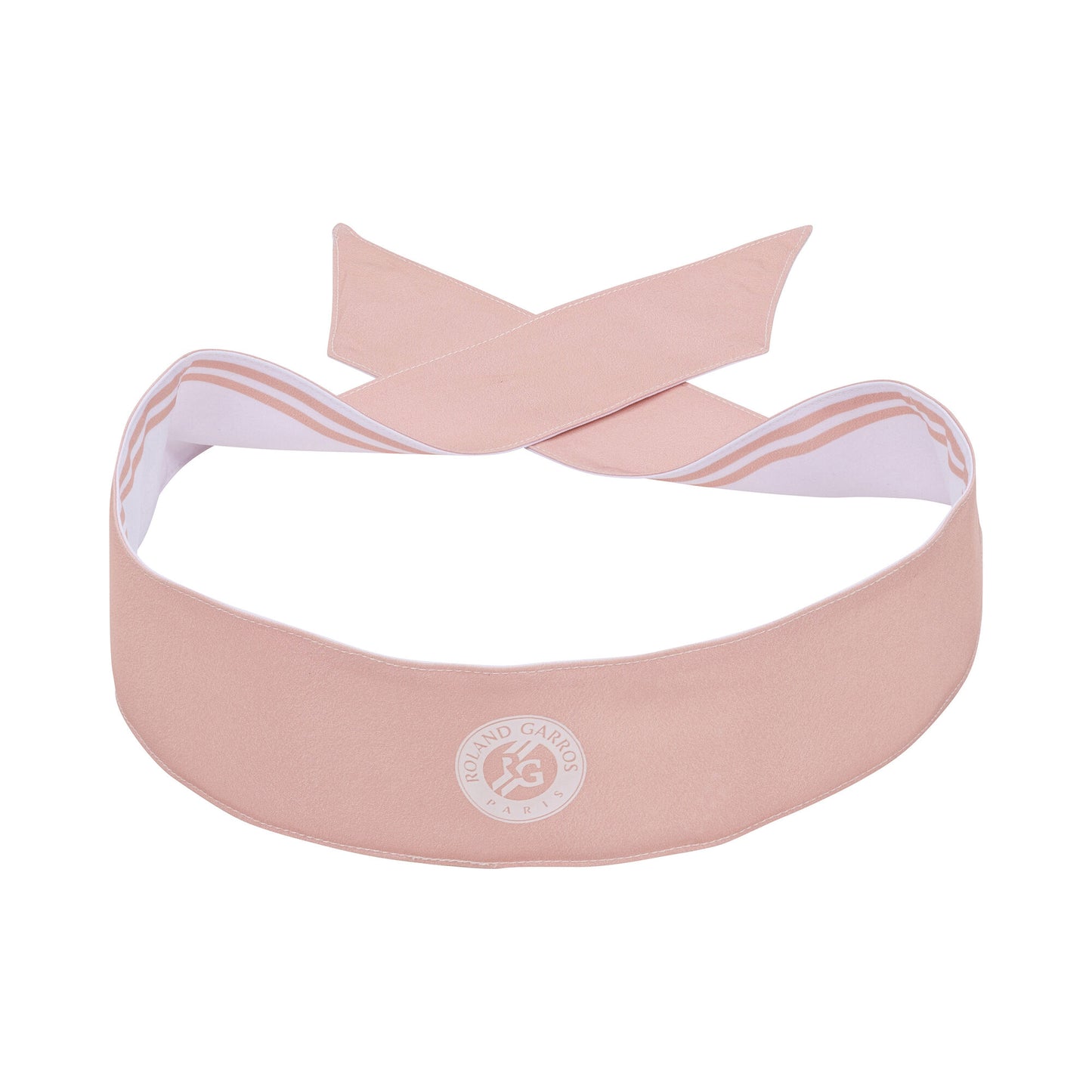Roland Garros Performance Reversible Head Tie (Pink-White)