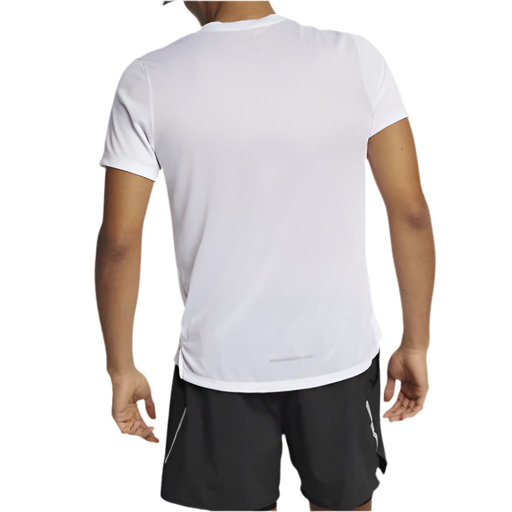Nike Men’s Dri-Fit Miler Running Top Tee Shirt (White)