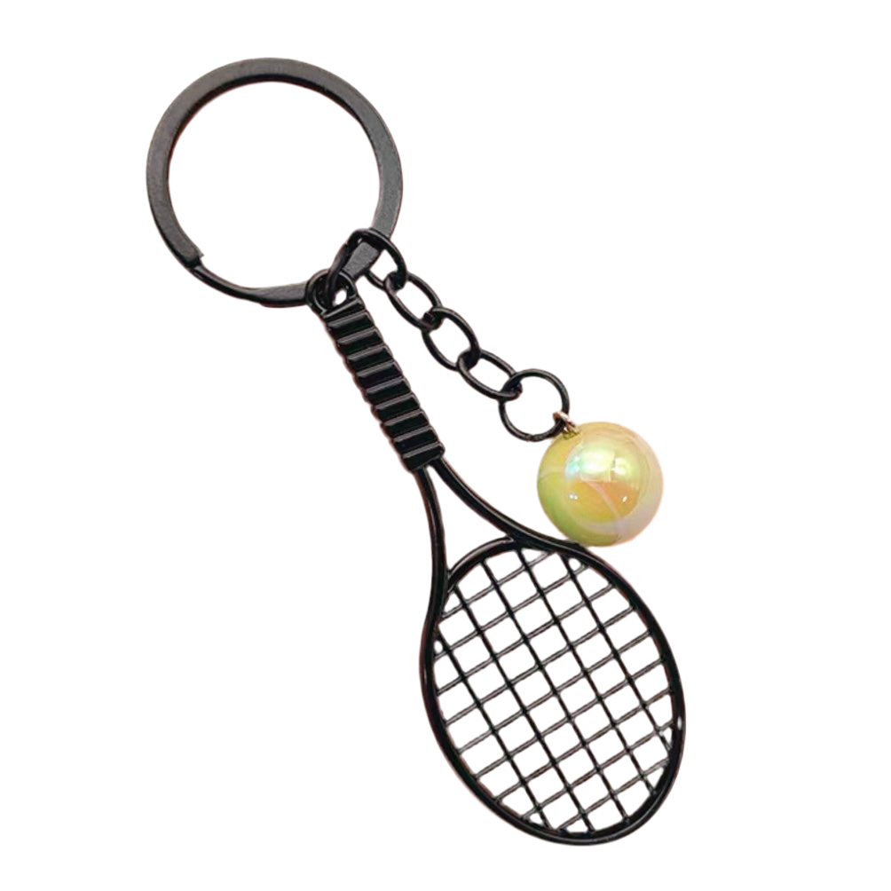 Tennis Racket Metal Keychain Keyring - 爱游戏体育-爱游戏|爱游戏官方网站