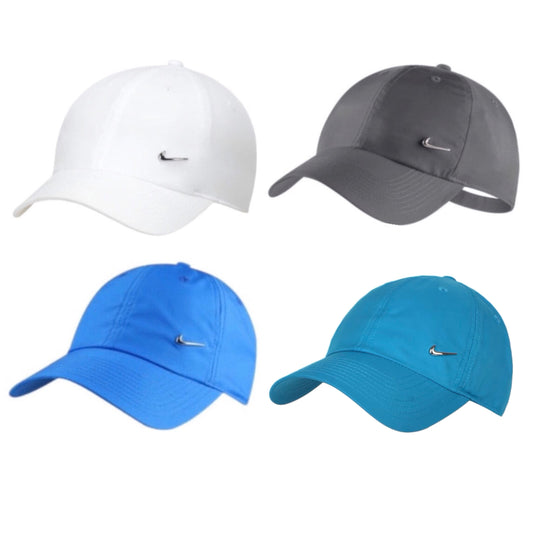 Nike One-Size Unisex Metal Swoosh H86 Adjustable Cap (White / Grey / Blue / Sky blue) - 爱游戏体育-爱游戏|爱游戏官方网站