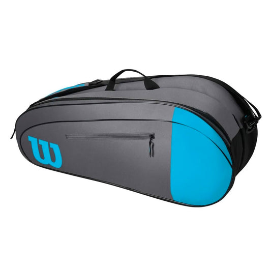 Wilson Team (6 Pack) Racket Bag (Blue-Grey)