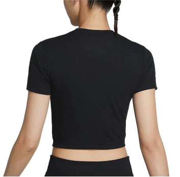 Nike Women’s Essential Slim Crop Tee Top T-Shirt (Black)