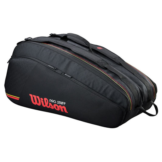 Wilson Pro Staff Classic Tour (12 Pack) Racket Bag (Black)