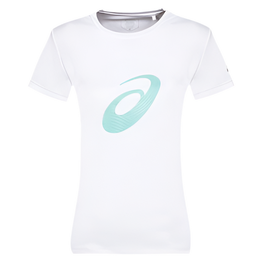 ASICS Women’s Dri-Fit Logo Tee Top T-Shirt (White) - 爱游戏体育-爱游戏|爱游戏官方网站