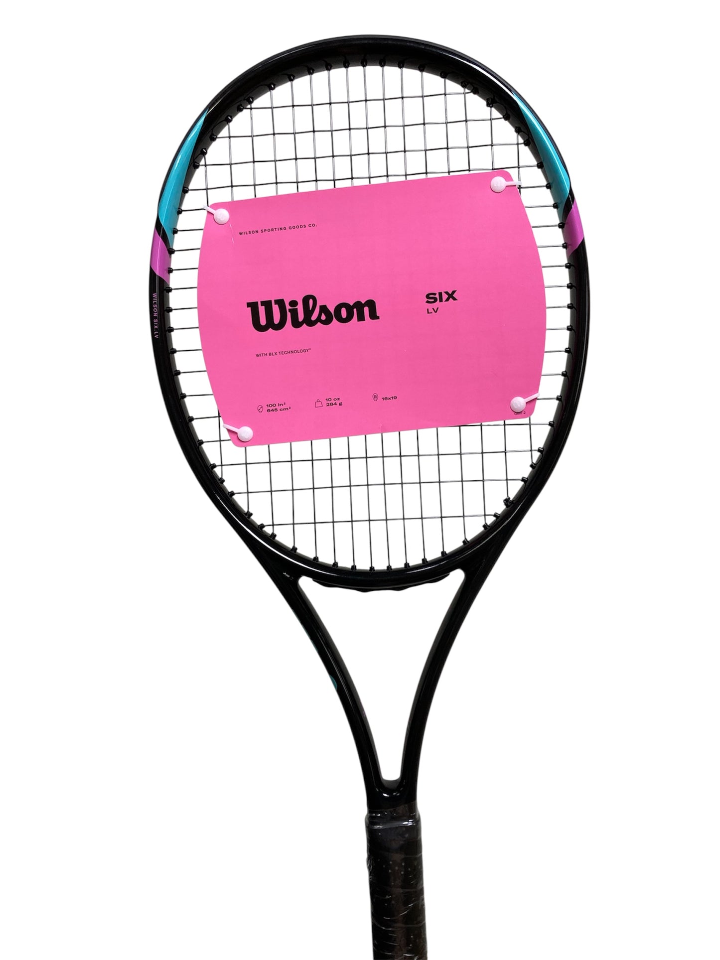 Wilson SIX LV Tennis Racket (Unstrung 284g) (prestrung)