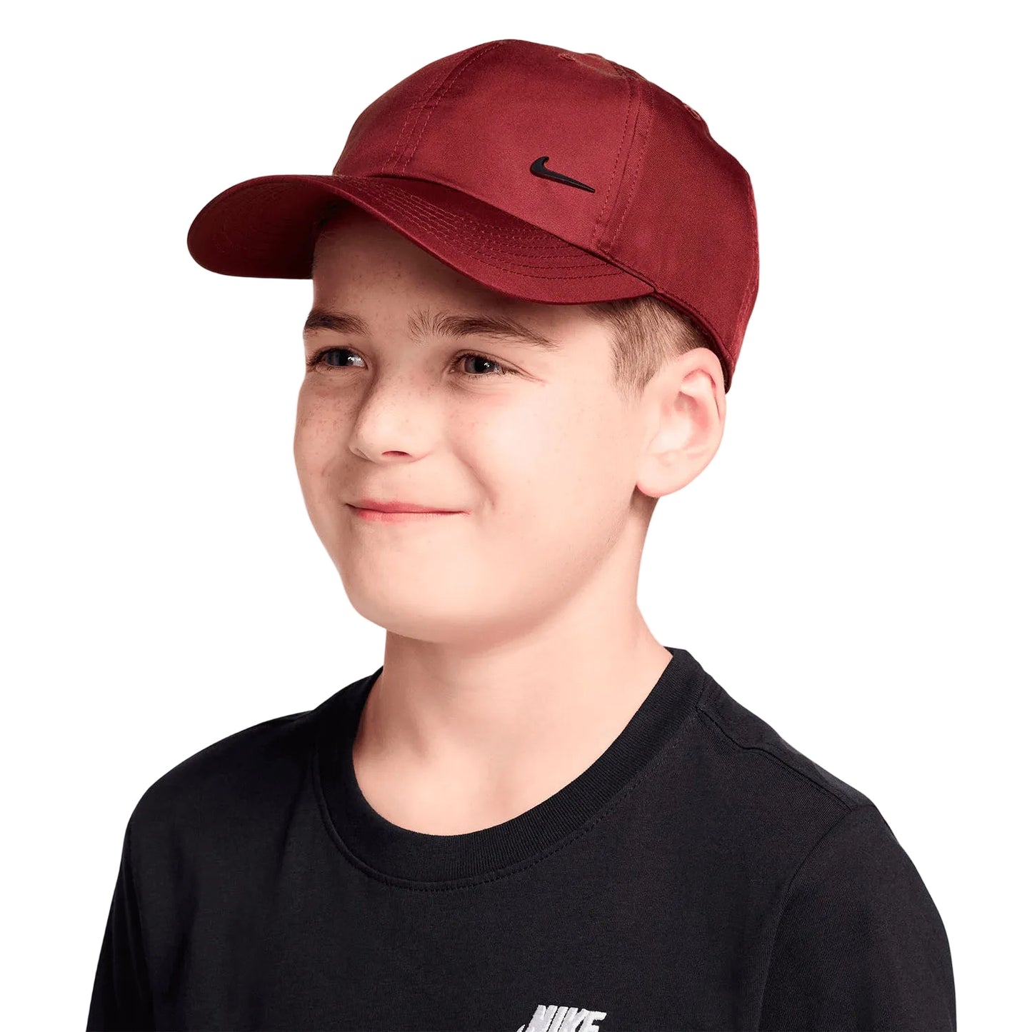 Nike Kids / Youth Junior Dri-FIT Metal Swoosh Club Cap (Wine Red)