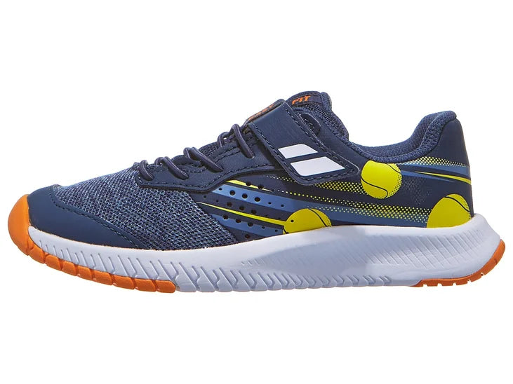 Babolat Pulsion All Court Kid Junior Tennis Shoes (Blue-Yellow) - 爱游戏体育-爱游戏|爱游戏官方网站