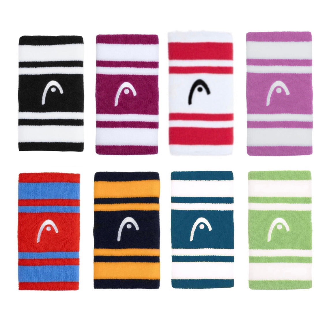 Head 5” Wristbands (a pair) (Striped colours) - 爱游戏体育-爱游戏|爱游戏官方网站