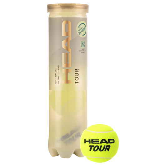 Head Tour Tennis Balls 4B (4 balls per can) - 爱游戏体育-爱游戏|爱游戏官方网站