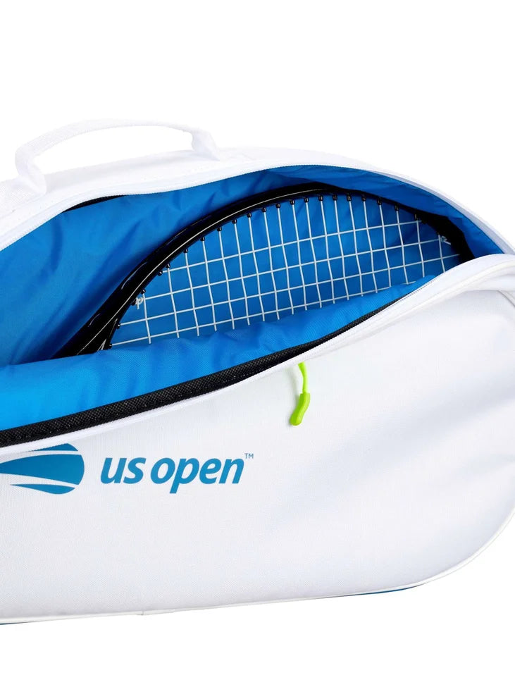 Wilson US Open Team (3 Pack) Racket Bag (White-blue) - 爱游戏体育-爱游戏|爱游戏官方网站