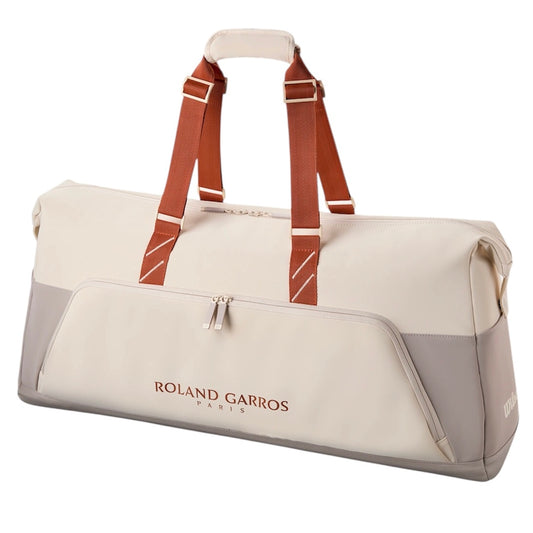 Wilson 2025 Roland Garros Large Duffle Bag (Cream-Clay-Grey) - 爱游戏体育-爱游戏|爱游戏官方网站