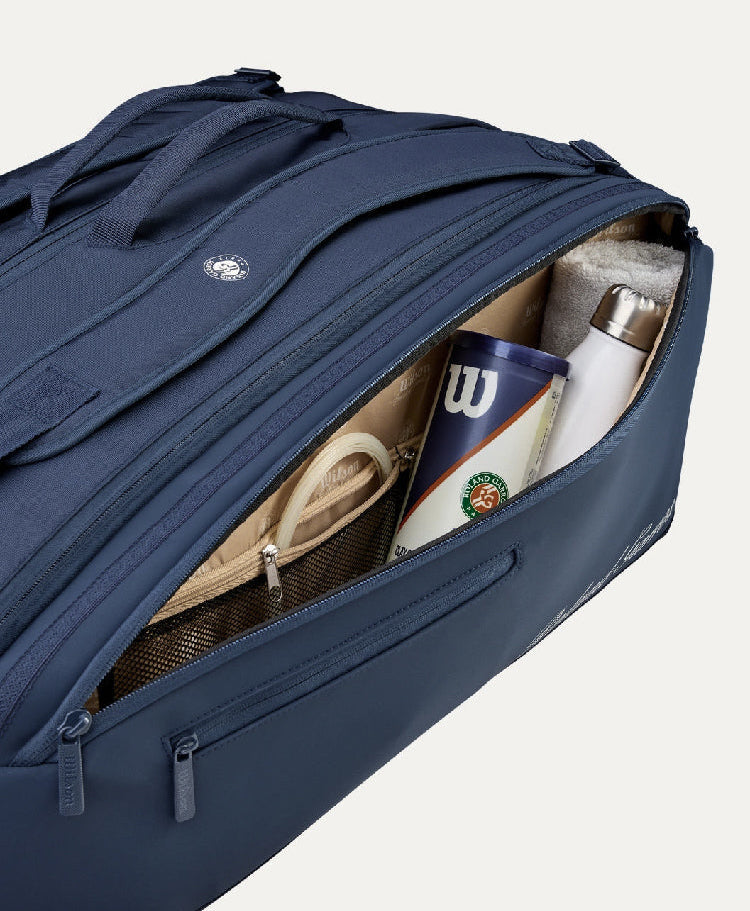 Wilson 2026 Roland Garros Super Tour Session Soiree (9 Pack) Racket Bag