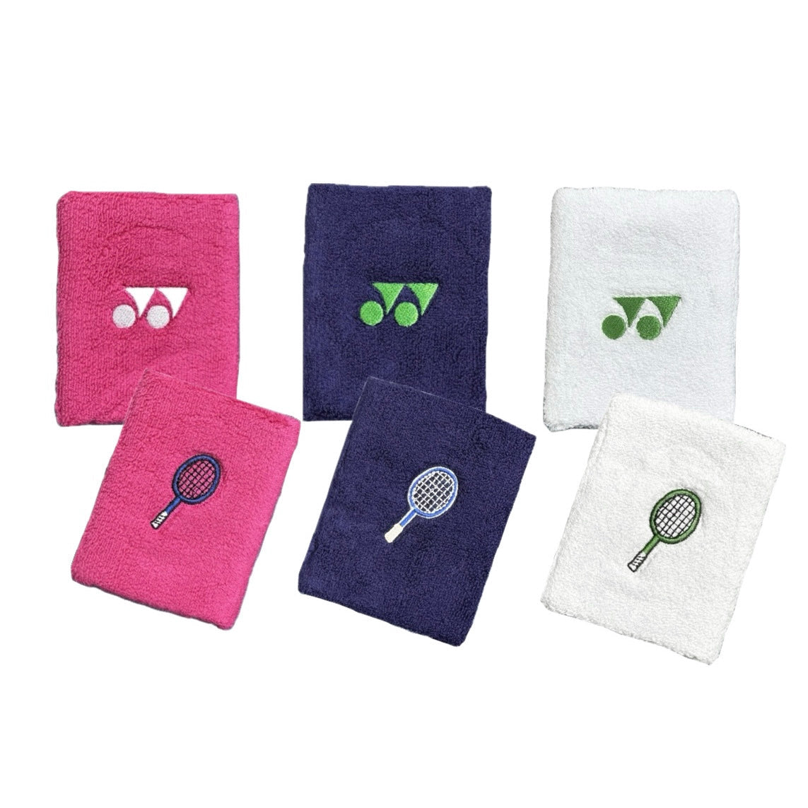 Yonex 11cm Racket Logo Wristband (a pair) - 爱游戏体育-爱游戏|爱游戏官方网站