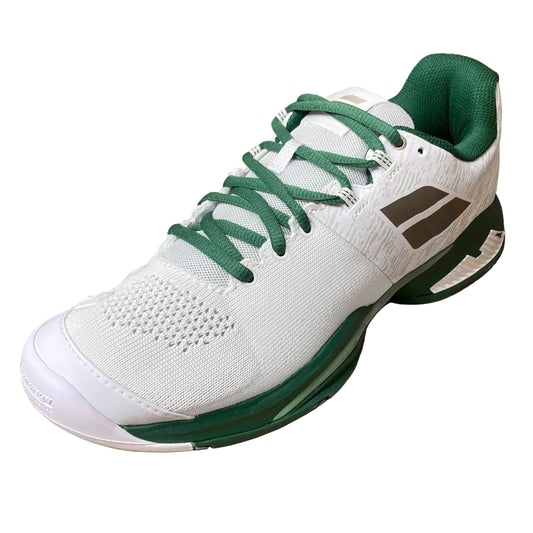 Babolat SMU Propulse Blast All Court Men's Tennis Shoes (White-Dark Green)