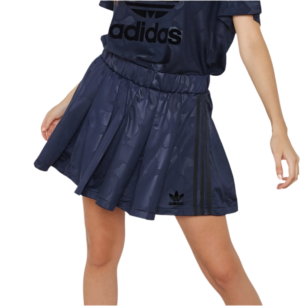 Adidas Women’s Printed Pleated Skirt (Navy)
