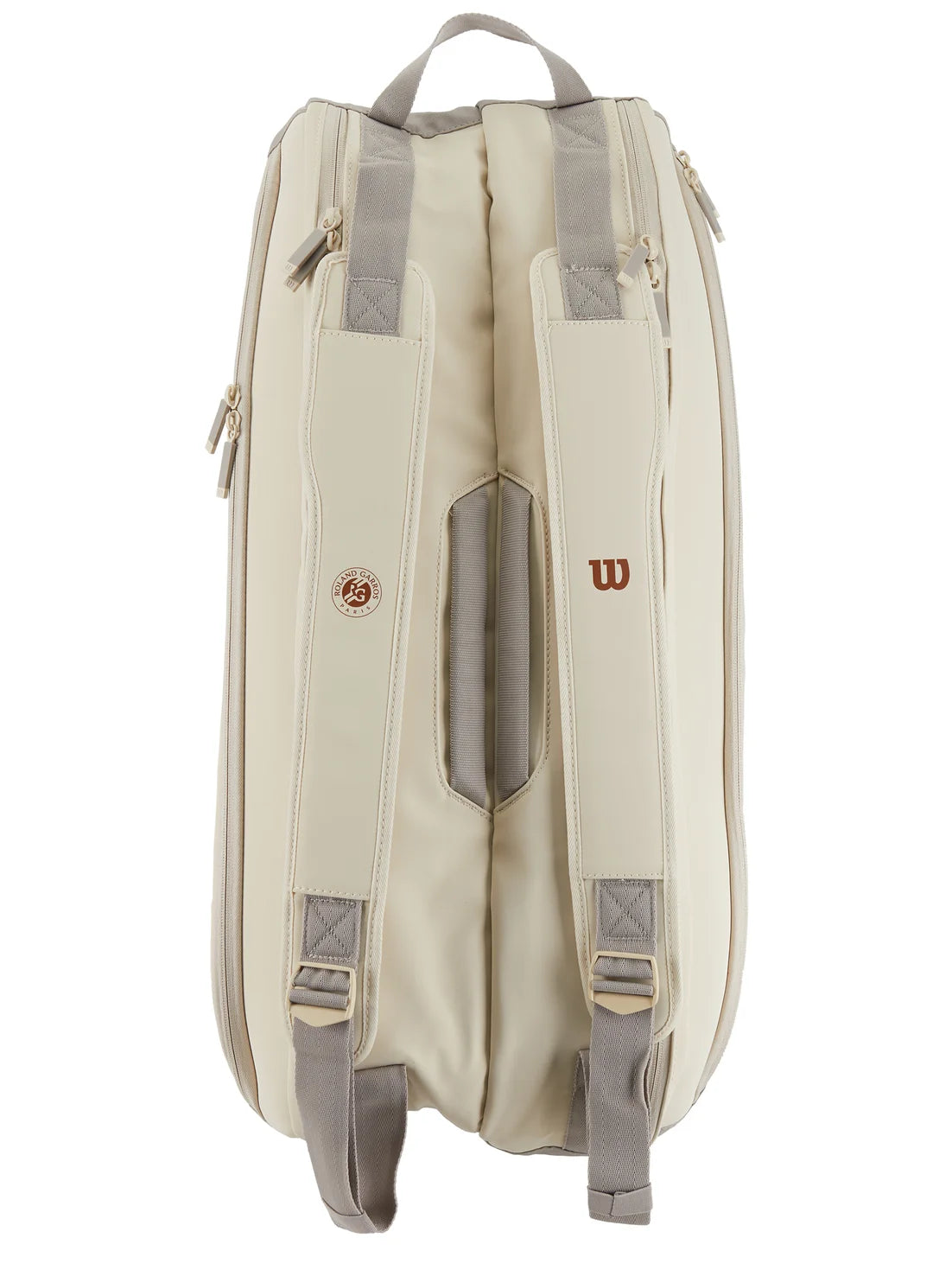 Wilson Roland Garros Super Tour (9 Pack) Racket Bag (Cream) - 爱游戏体育-爱游戏|爱游戏官方网站