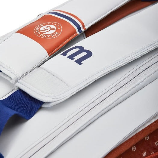 Wilson Roland Garros Premium (9 Pack) Racket Bag (Oyster-Navy) - 爱游戏体育-爱游戏|爱游戏官方网站
