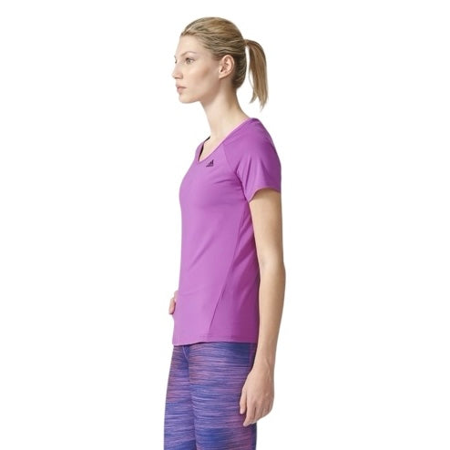[CLEARANCE] Adidas Women's Dri-Fit Basic Performance Tee Top T-Shirt (Purple)