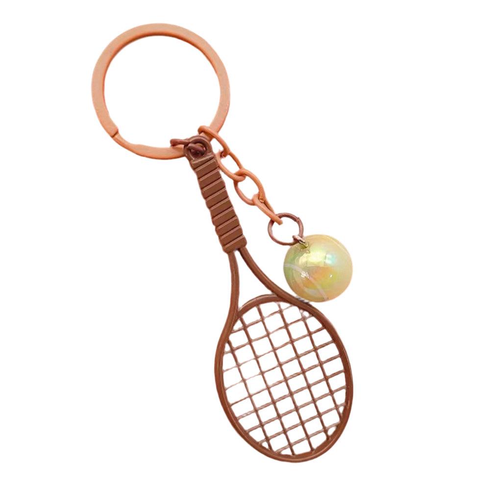 Tennis Racket Metal Keychain Keyring - 爱游戏体育-爱游戏|爱游戏官方网站