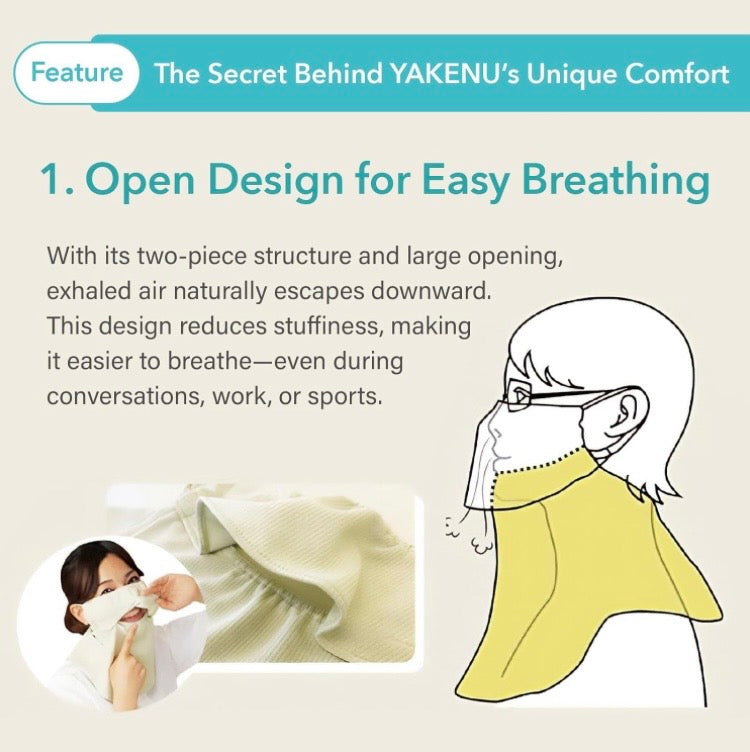 Yakenu Japan Face Cover (COOL) Washable UV Protection Cut Mask - 爱游戏体育-爱游戏|爱游戏官方网站