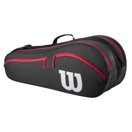 Wilson Advantage (6 Pack) Racket Bag 2025 (Black-Red)